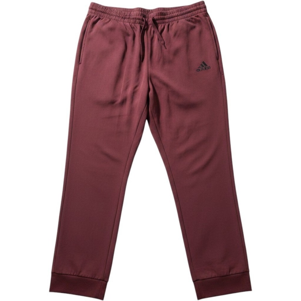 Adidas Pants Mens 2XL Red Jersey Jogger Sweatpants Elastic Waist Pockets Logo